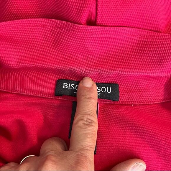 Bisou Bisou Womens Y2K Pink Blazer Size 12 Career Office Siren Legally Blond 90s - Picture 11 of 13